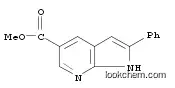 Molecular Structure of 1064461-09-1 (1H-Pyrrolo[2,3-b]pyridine-5-carboxylic acid, 2-phenyl-, methyl ester)